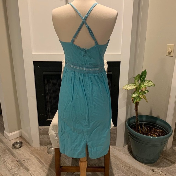 VINTAGE Y2K BLUE BCBG GIRLS HALTER DRESS - Picture 3 of 4